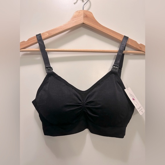 2 for $40. Womens Nursing Bra, Maternity Bra with Removable Pads, Black, US M - Picture 1 of 7